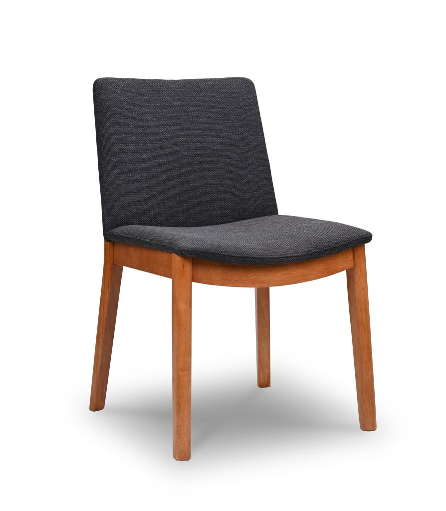 SATURN CHARCOAL FABRIC DINING CHAIR Lifestyle Furniture Lifestyle